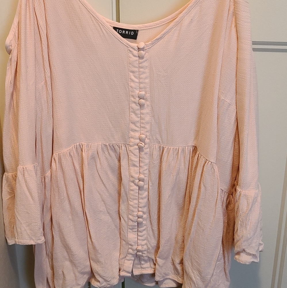 3x off the shoulder, flowy, midi top